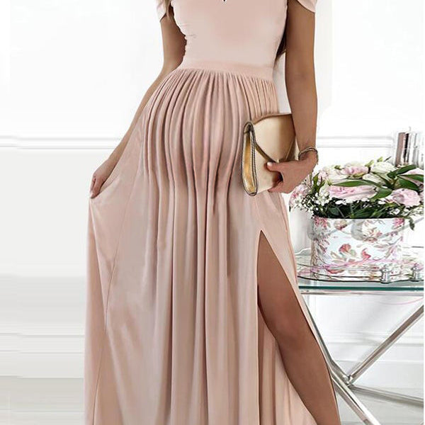 Beaumama robe de soirée de grossesse longue plissé cocktail mariage cérémonie femme enceinte