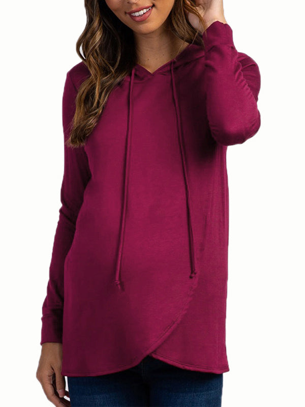 Beaumama sweatshirt allaitement grossesse capuche manches longues style maison femme enceinte