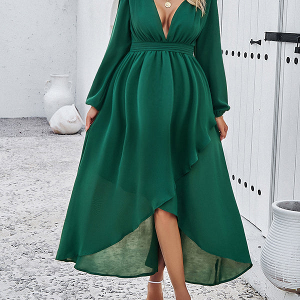 Beaumama robes longue grossesse élégant cérémonie fendu le côté volants irrégulier dos nu femme enceinte