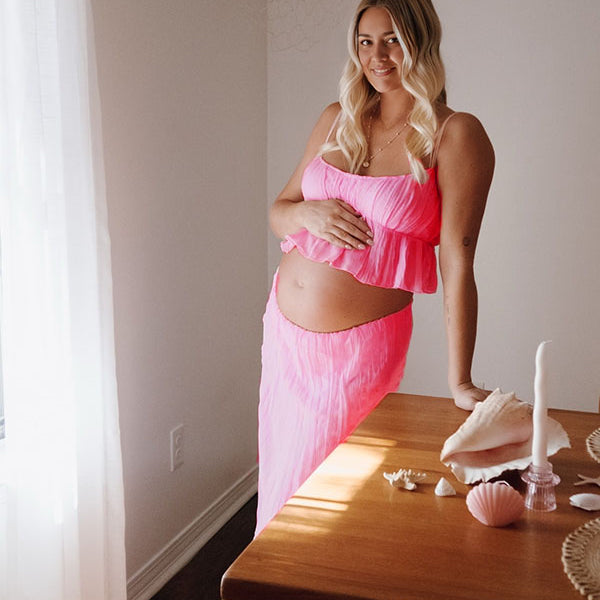 Beaumama robes longue grossesse mousseline spaghettiträger nombril femme enceinte