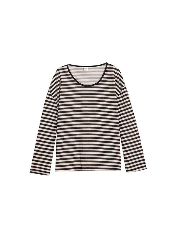 Beaumama t-shirts grossesse casual tous les jours rayé couleur bloc base femme enceinte
