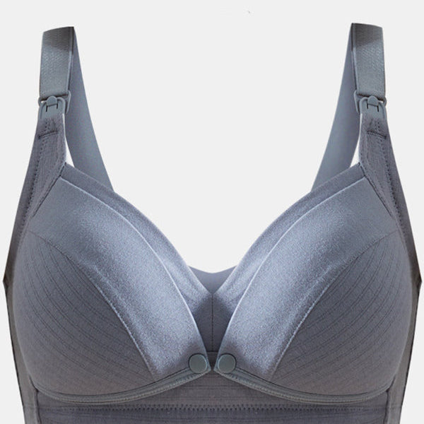 Beaumama soutien-gorge allaitement grossesse confortable rayé épissage bouton femme enceinte