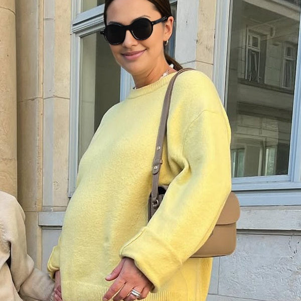 Beaumama pulls grossesse casual confortable crochet tricot femme enceinte