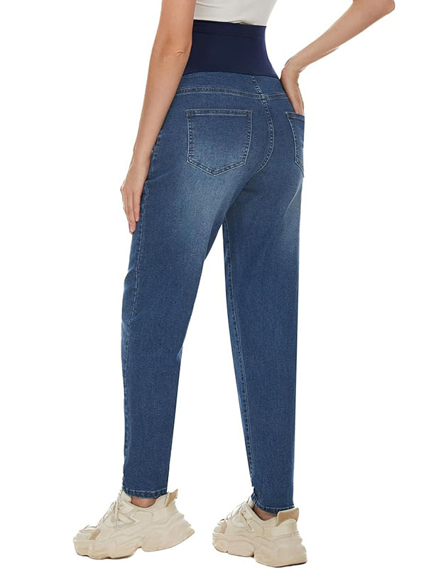 Beaumama jeans carotte grossesse casual chic simple poches taille haute femme enceinte