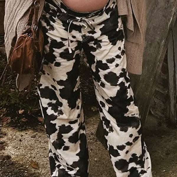 Beaumama jeans grossesse vintage chic tie and dye imprimé vache femme enceinte