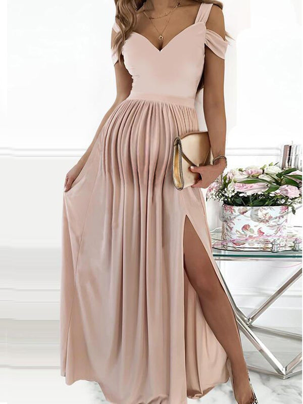 Beaumama robe de soirée de grossesse longue plissé cocktail mariage cérémonie femme enceinte