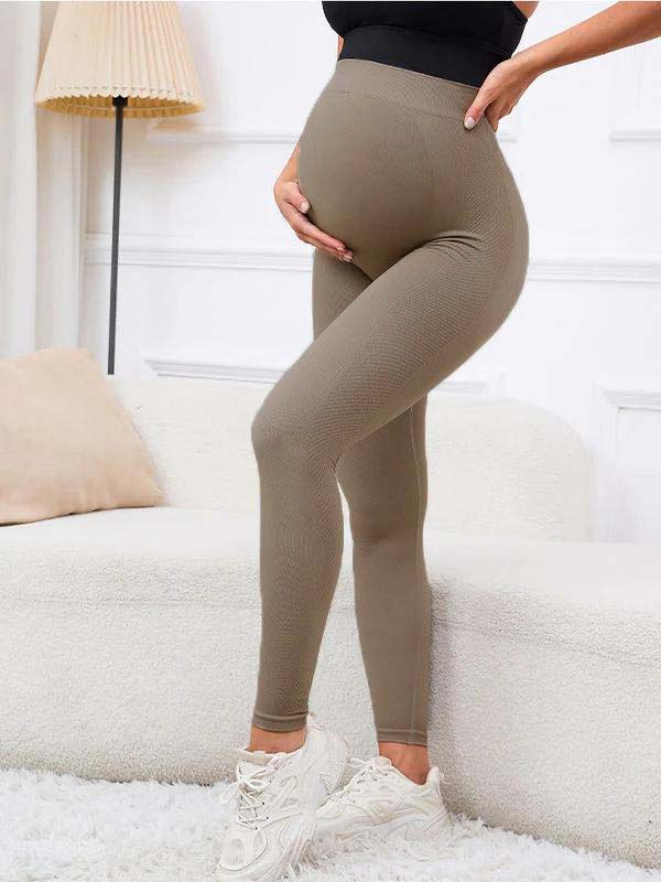 Beaumama leggings grossesse simple casual sport taille haute moulante femme enceinte