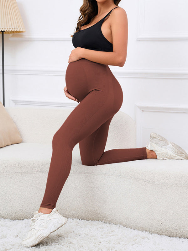 Beaumama leggings grossesse simple casual sport taille haute moulante femme enceinte