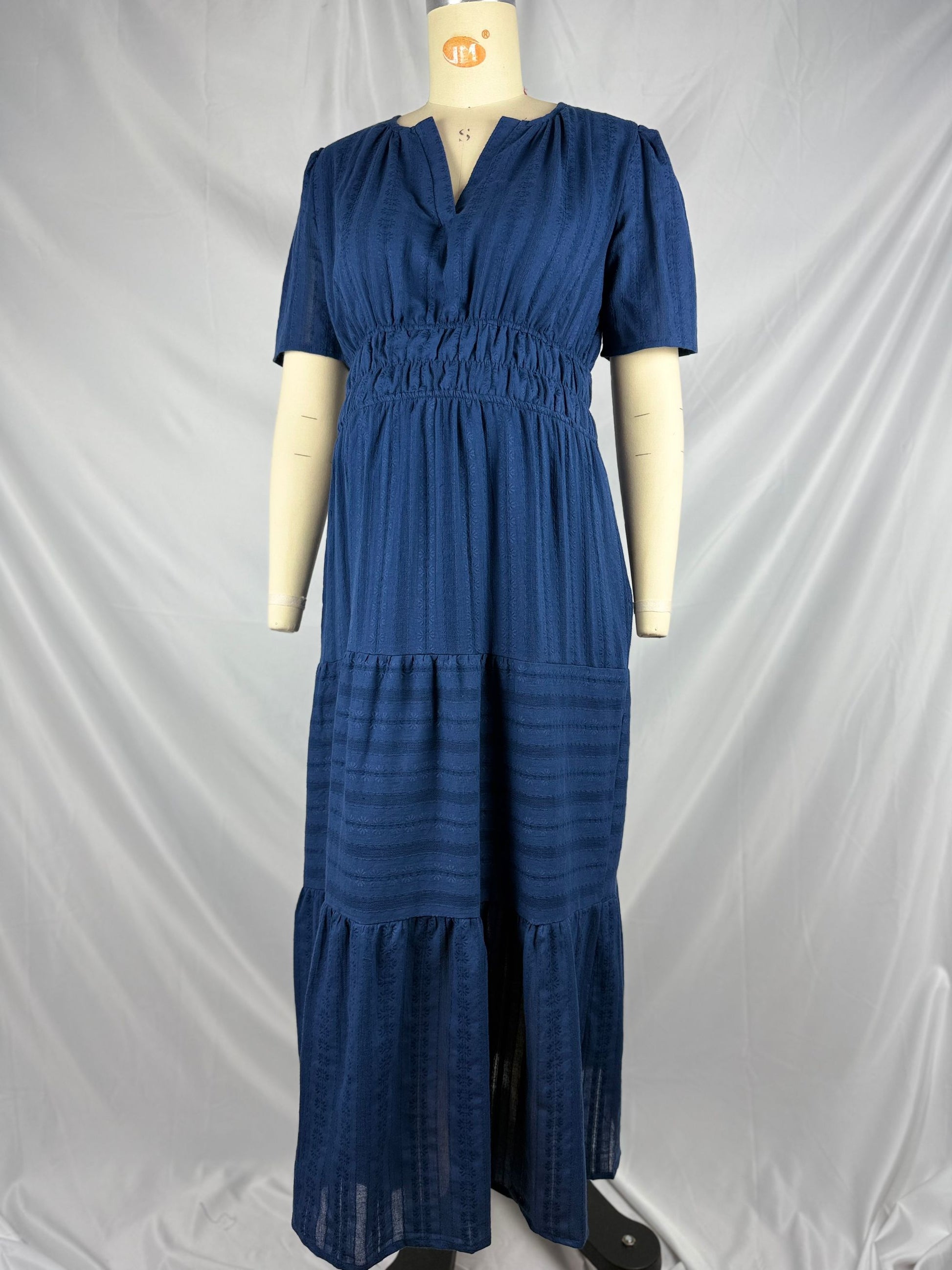 Beaumama robes longue grossesse plis manches bouffantes femme enceinte