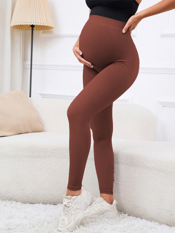 Beaumama leggings grossesse simple casual sport taille haute moulante femme enceinte