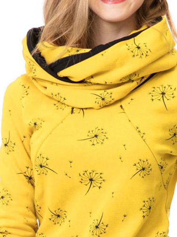 Beaumama sweatshirt allaitement pissenlit poches col roulé femme enceinte