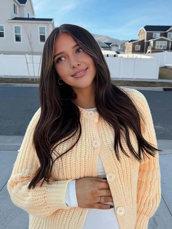 Beaumama gilets en maille grossesse casual chic rugueux boutonnage femme enceinte