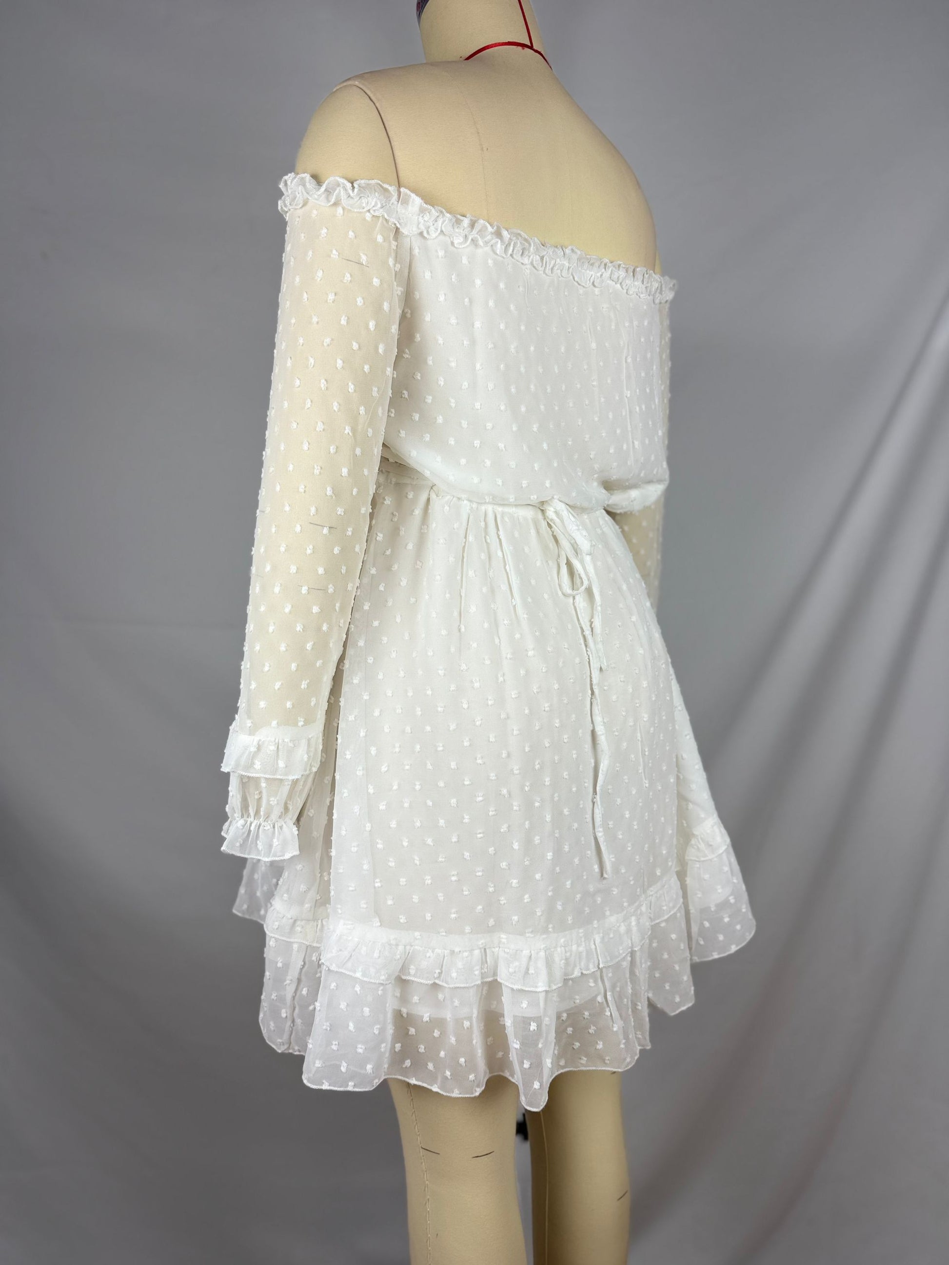 Beaumama robes courte grossesse ruchés froncées col bateau manchon de lanterne élégant femme enceinte