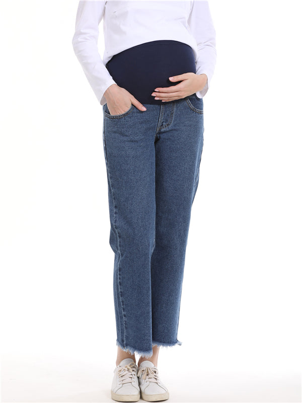Beaumama jeans ample palazzo grossesse casual chic simple frange poches femme enceinte