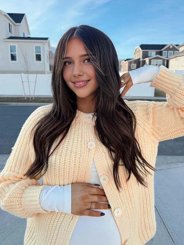 Beaumama gilets en maille grossesse casual chic rugueux boutonnage femme enceinte