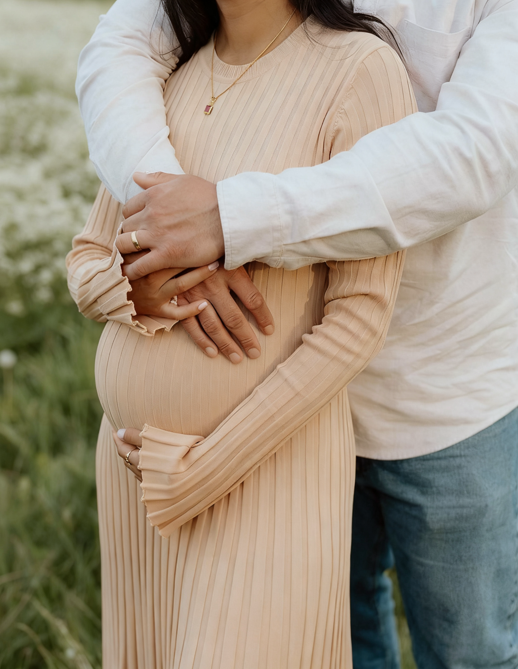 Beaumama robes shooting longue grossesse élégant ceinture rayé crochet tricot femme enceinte