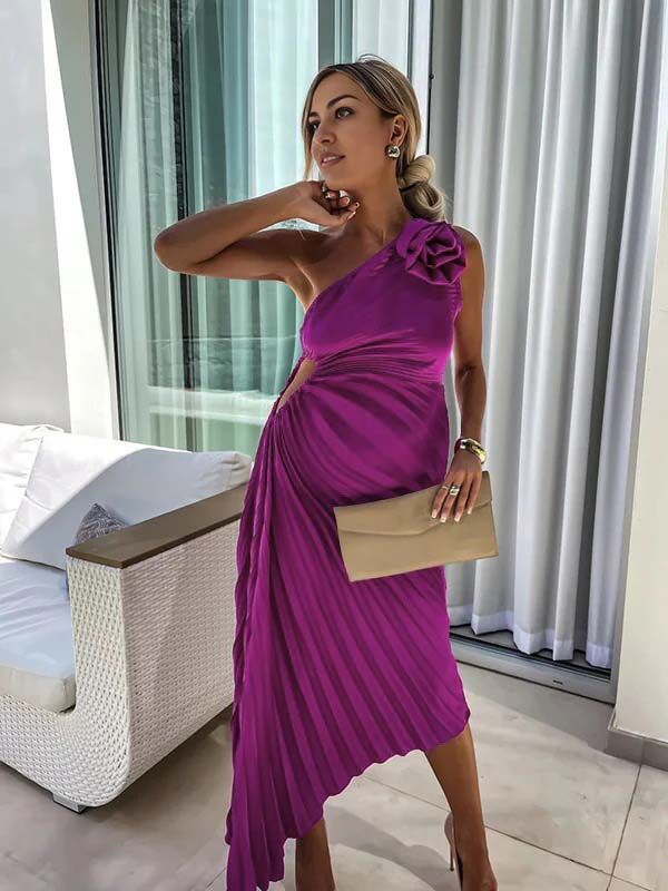 Beaumama robe longue grossesse élégant cocktail 3D fleurie plissé coulisse taille irrégulier femme enceinte