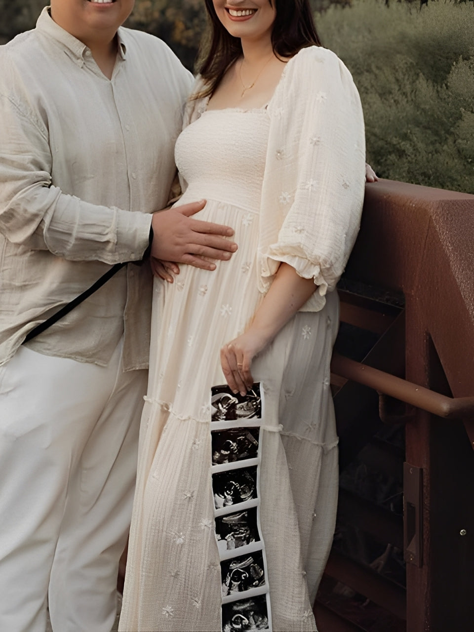 Beaumama robes longue grossesse bohème imprimé fleurie volants fluide enceinte shooting femme enceinte