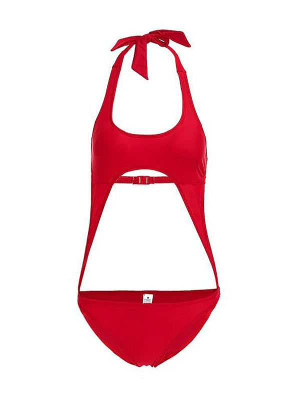 Beaumama maillot de bain une pièce grossesse dos nu découpe moulante licou femme enceinte