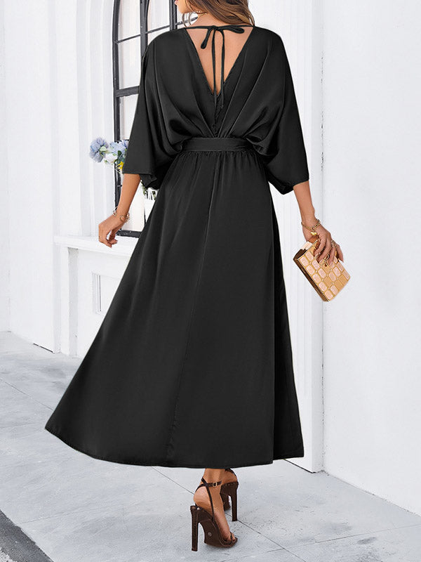 Beaumama robes longue grossesse cérémonie soirée ceinture fendu le côté dos nu fluide élégant femme enceinte