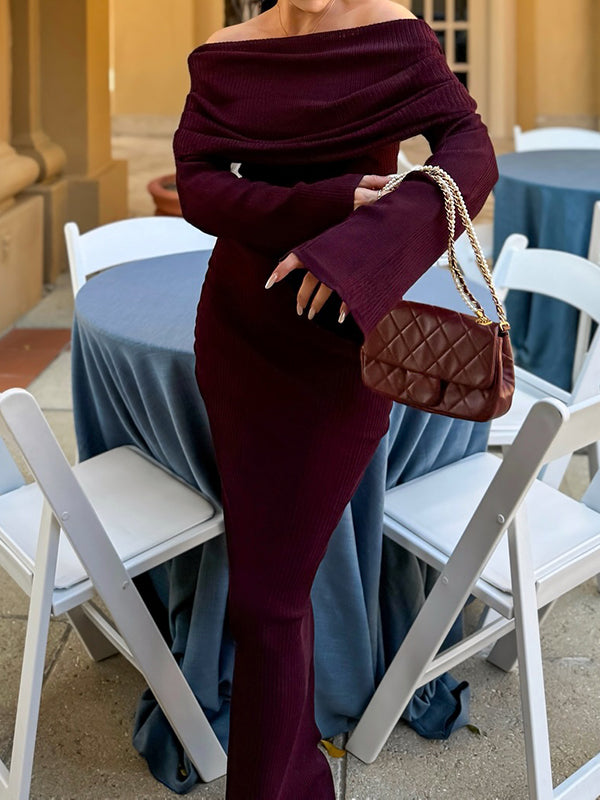 Beaumama robes longue grossesse babyshower élégant cocktail cérémonie rayé plissé moulante col bateau femme enceinte