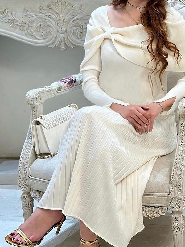 Beaumama robes longue grossesse nœud papillon col élégant cérémonie femme enceinte