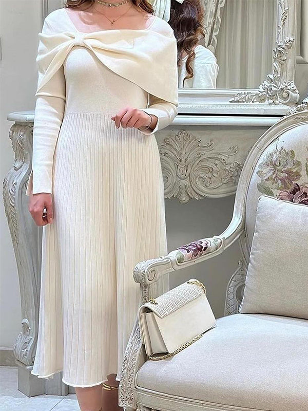 Beaumama robes longue grossesse nœud papillon col élégant cérémonie femme enceinte