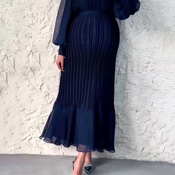Beaumama robes longue grossesse élégant cocktail tulle plissé volants ceinture épissage femme enceinte