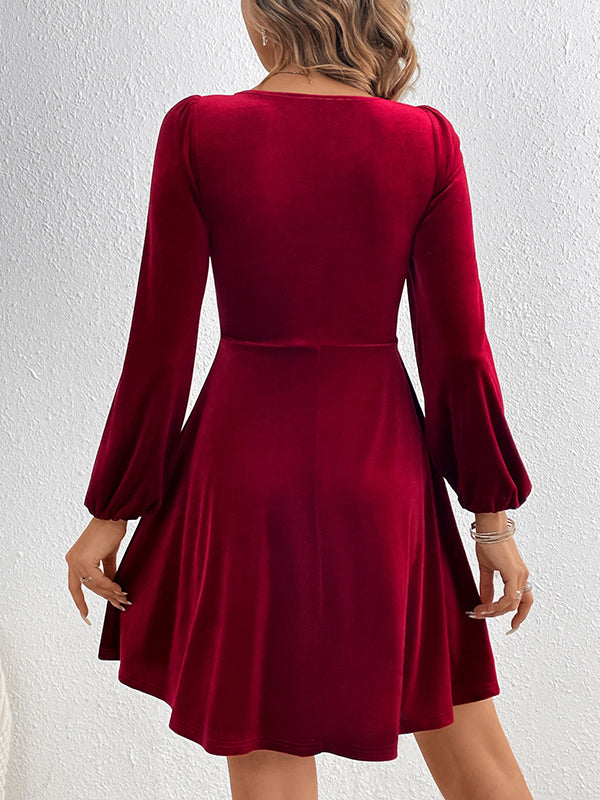 Beaumama robes courte grossesse élégant cocktail velours nœud trapèze noël femme enceinte