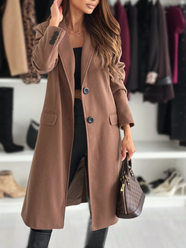 Beaumama manteau en laine grossesse élégant casual tous les jours boutonnage poches manteau d'hiver femme enceinte
