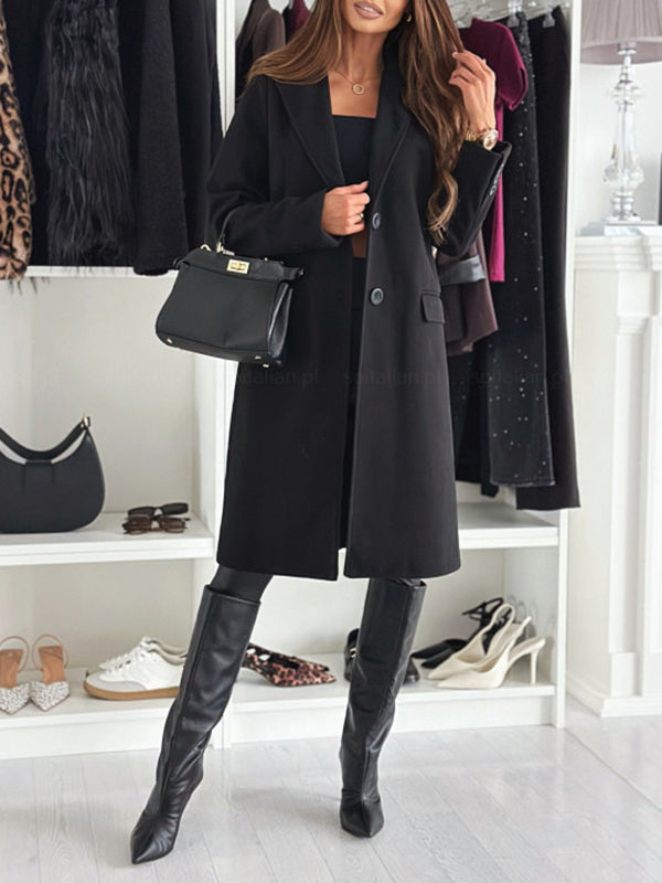Beaumama manteau en laine grossesse élégant casual tous les jours boutonnage poches manteau d'hiver femme enceinte