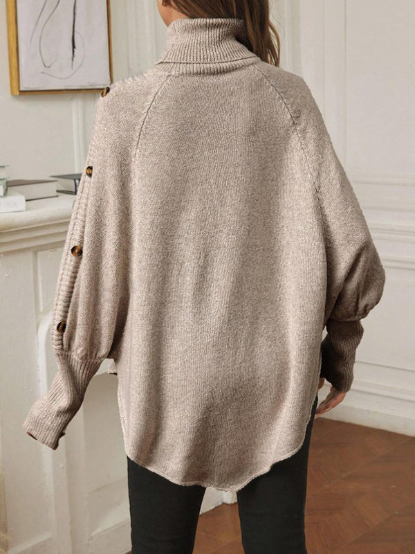 Beaumama pulls grossesse casual tous les jours rugueux tricot torsadé  boutonnage irrégulier femme enceinte