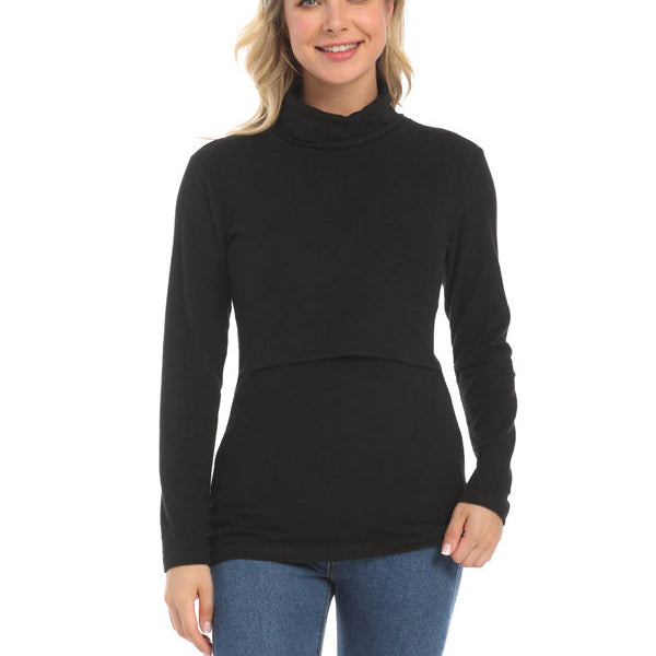 Beaumama T-shirt allaitement grossesse casual tous les jours épissage moulante femme enceinte