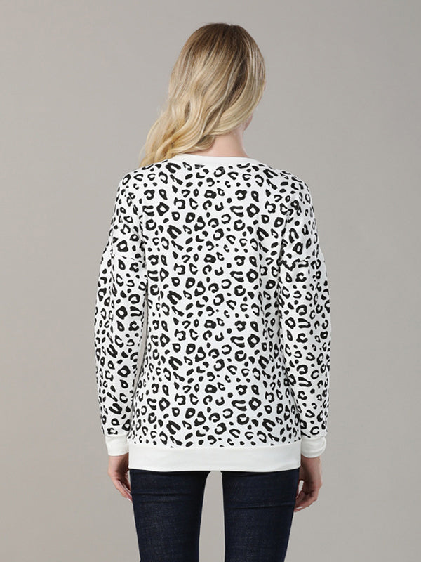 Beaumama sweatshirt allaitement grossesse fermeture éclair col rond style maison femme enceinte