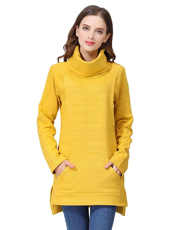 Beaumama sweatshirt allaitement grossesse poches col roulé style maison femme enceinte