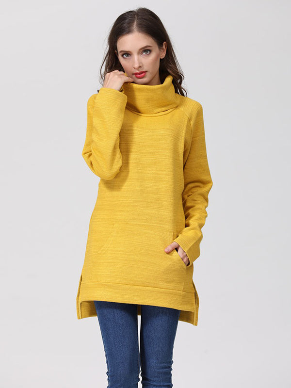 Beaumama sweatshirt allaitement grossesse poches col roulé style maison femme enceinte