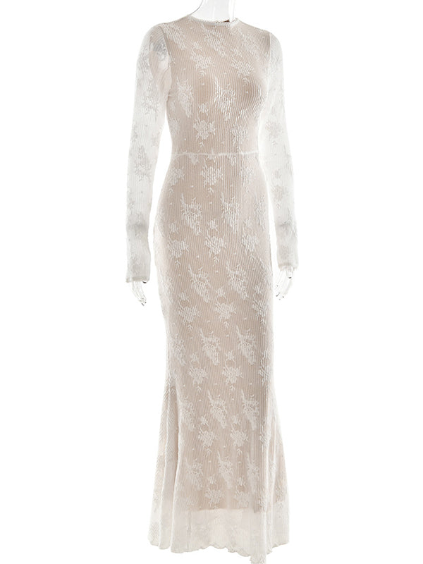 Beaumama robes longue grossesse mariage dentelle col rond séance photo élégant cérémonie femme enceinte