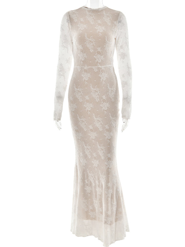 Beaumama robes longue grossesse mariage dentelle col rond séance photo élégant cérémonie femme enceinte