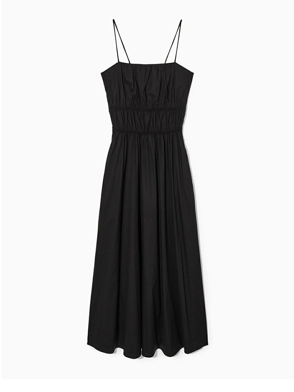 Beaumama robes longue grossesse élégant vacances plissé fluide trapèze spaghettiträger femme enceinte