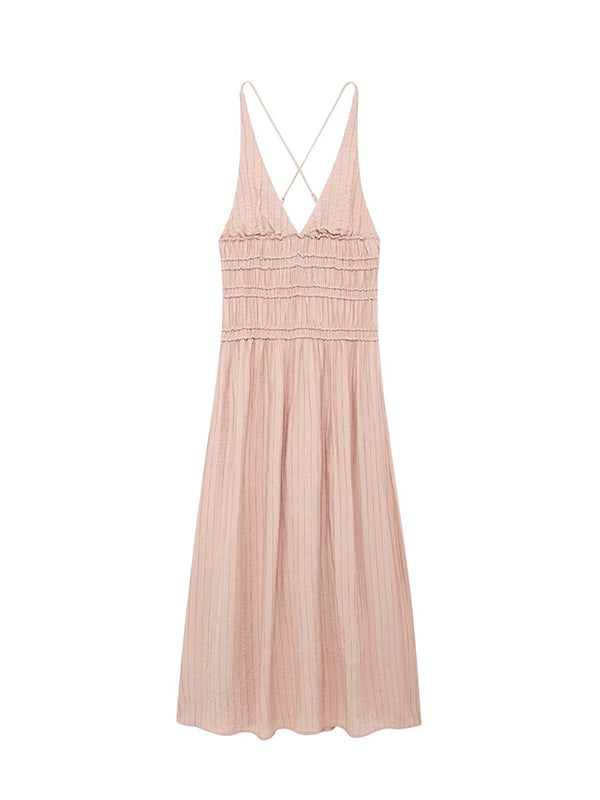 Beaumama robes longue grossesse bohème vacances croisé dos plissé fluide trapèze femme enceinte