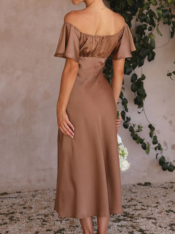 Robe de mariée grossesse ou femme collection mariage-Cuivrée