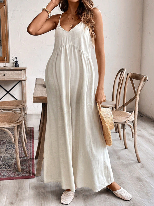 Robe longue grossesse nœud papillon dos nu abricot