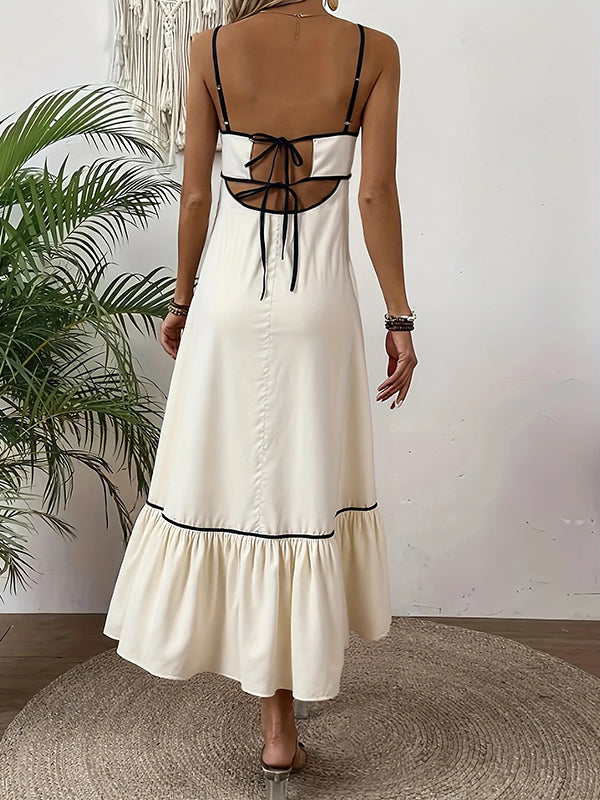 Robes longue grossesse strap peplum abricot