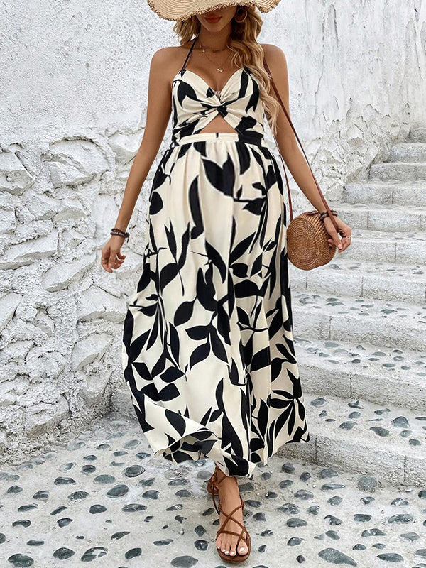 Robes longue grossesse imprimé fleurie fendu le côté blanche