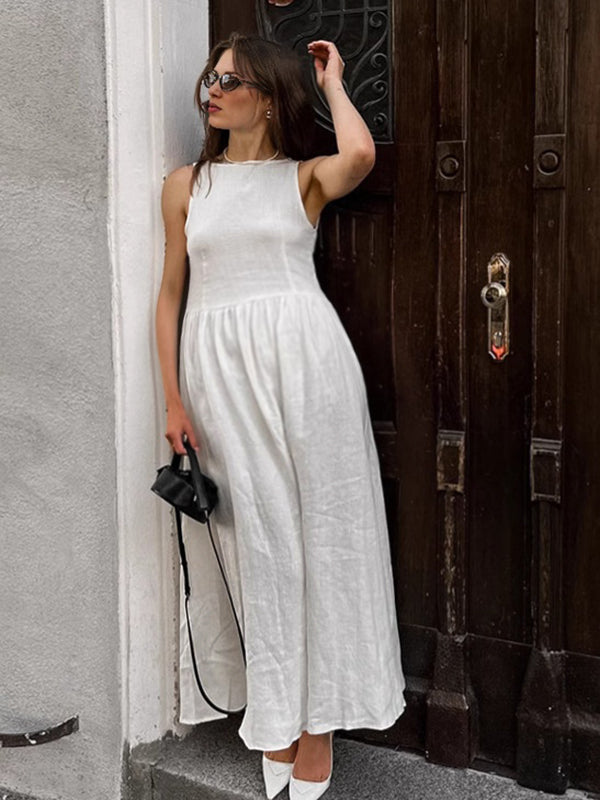 Robes longue grossesse fermeture éclair blanche