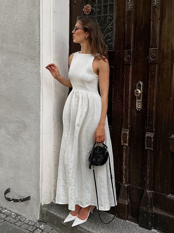 Robes longue grossesse fermeture éclair blanche