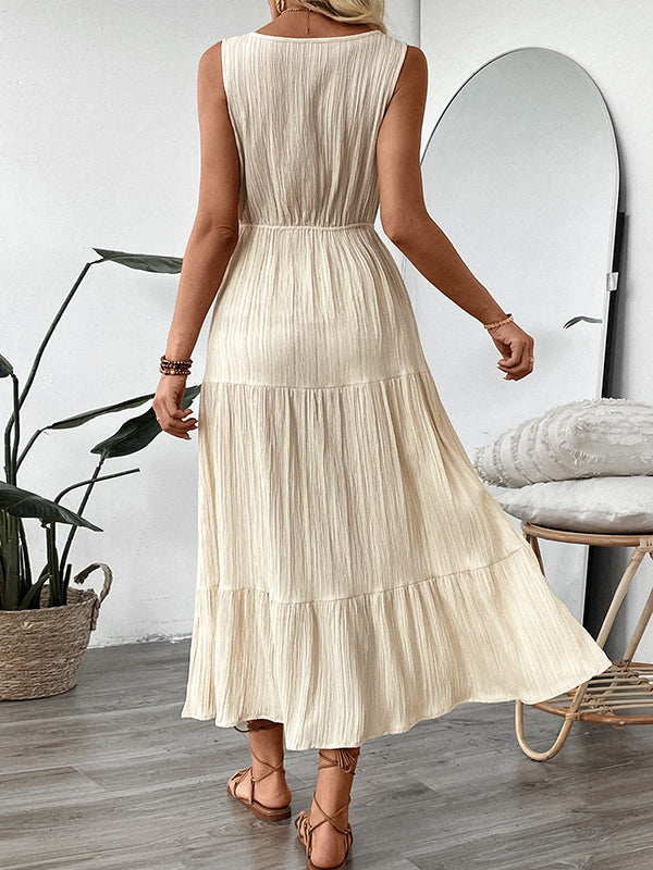 Robes longue grossesse nœud papillon plissé abricot
