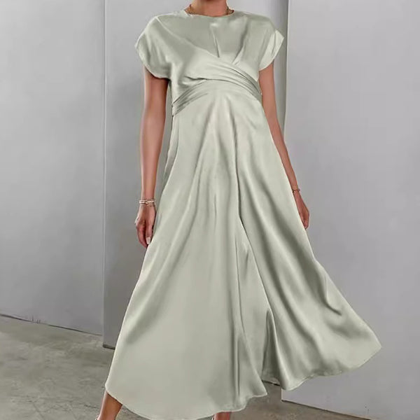 Robe longue grossesse bandage vert clair