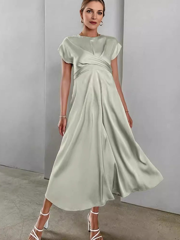 Robe longue grossesse bandage vert clair