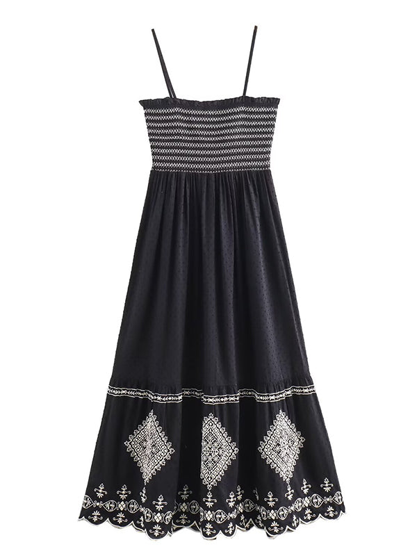 Beaumama robe longue grossesse vacances tribal bord ondulé spaghettiträger femme enceinte